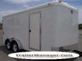 16FT 7K WHITE With Double Door and Spare Tire