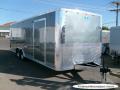 Silver 24ft Flat Front Auto Trailer