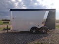 14FT BLUE AND SILVER TA CARGO TRAILER