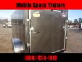  Trailer 7x16 6'3 Char Coal W Ramp Door Enclosed Cargo screwlessTrailer