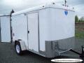 10FT Single Axle WHITE With Double Door-SPARE TIRE