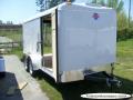 14ft Tandem Axle WHITE With Ramp-Double Door Available
