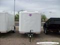 10ft  Single Axle WHITE With Double Rear Doors and Spare Tire