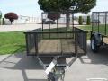 8ft Single Axle Black-High Expanded Metal Sides
