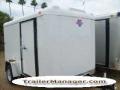 10ft  S/A WHITE With Ramp Enclosed Cargo