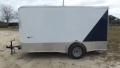 12FT CARGO TRAILER - TWO TONE WITH DOUBLE REAR DOORS                               