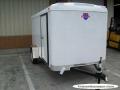 12ft Cargo, Finished interior,  Single Axle, WHITE With Double Door