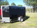 10ft Single Axle Black With Ramp-Finished Interior and Spare Tire