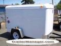 8FT  Single Axle WHITE With Ramp-Spare Tire