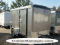 10ft  Single Axle Charcoal Cargo Trailer With Ramp