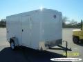 12FT  Single Axle WHITE  With Double Door and1-3500lb Axle