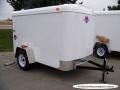 8ft  Single Axle WHITE With Ramp