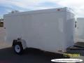 12ft  Single Axle WHITE With Ramp and Flat Front