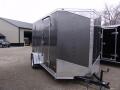 12ft  Single Axle Enclosed Trailer Charcoal With Ramp