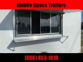 8.5x16 enclosed cargo 3x6 glass and sceen Concession Vending Concession Trailer