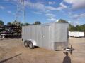  Trailer 7x16 6 3 silver W Ramp Door Enclosed Cargo screwlessTrailer Stock# ECCW716-391050