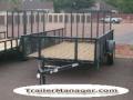  Black with Wood Deck 12ft Utility Trailer