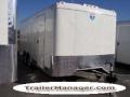 18ft Cargo Trailer WHITE With Ramp and 2-3500lb Axles