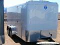 16ft Tandem Axle Enclosed WHITE Trailer With Ramp