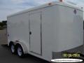 14ft 7K WHITE Enclosed Cargo Trailer With Ramp