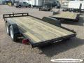 Equipment 16ft  Tandem Axle Black Frame and Pressure Treated Wood Deck