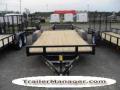 Equipment /Flatbed Trailer - 16ft Black with Wood Decking