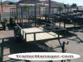 8ft Utility Trailer w/Rear Expanded Metal Gate