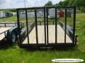 12ft Tandem 3500lb Axle  Utility Trailer w/Wood Deck