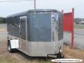 12ft Cargo V-Nose Single Axle SILVER With Ramp-Finished Interior