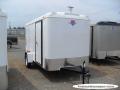 12ft Single Axle WHITE  With Double Door-Spare Tire