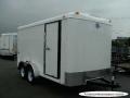 11ft Cargo Trailer White Flat Front With Ramp