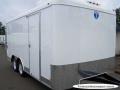 12FT Single Axle WHITE  With Double Door, Flat Front, Spare