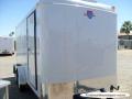 14ft with 2-3500lb Axles WHITE With Rear Ramp Door