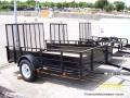 10ft Black Utility Trailer with Solid Sides