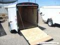 8ft Single Axle Enclosed WHITE With Ramp