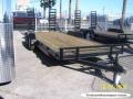 18ft Equipment Trailer w/Stand Up Ramps