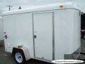 10ft Single Axle WHITE  With Double Door-Spare Tire Included