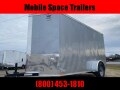6x12 Ramp Door Silver Enclosed Cargo Trailer 