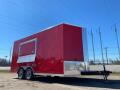8.5x16 enclosed cargo 3x6 glass and sceen Concession Vending Concession Trailer 