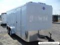 16ft  Tandem Axle WHITE With Ramp and Spare Tire