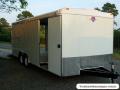 20FT Car Hauler 7K WHITE With Ramp - SPARE TIRE