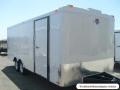 Car Hauler 20ft White With Ramp and Side Door