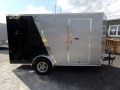 12FT TWO TONE BLACK AND SILVER CARGO TRAILER