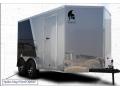 14ft Two Tone Silver and Black Cargo Trailer