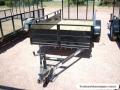 Utility Trailer 10ft Single Axle Wooden Deck-Solid Sides