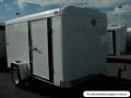 10ft Cargo Trailer White w/Flat Front