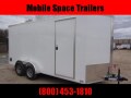  Trailer 7x16 7FT white W Ramp Door Enclosed Cargo screwlessTrailer
