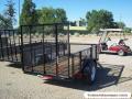 8ft Utility Trailer w/High Expanded Metal Sides