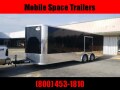 Covered Wagon Trailers 8.5x24 MCP Black Spread axles ramp door Enclosed Cargo