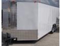 White 24ft Cargo Trailer with 5200lb Axles